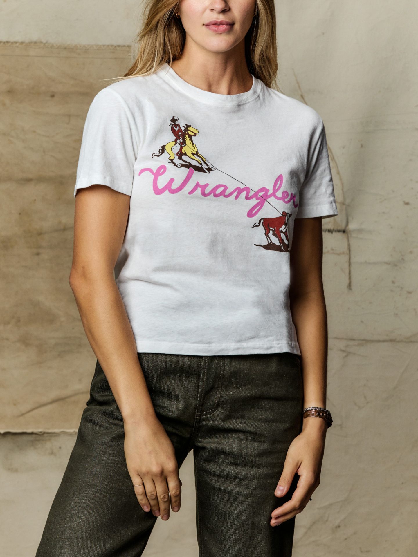 Женская футболка Wrangler x Imogene + Willie Round Up, цвет: Винтажный белый — фото 2
