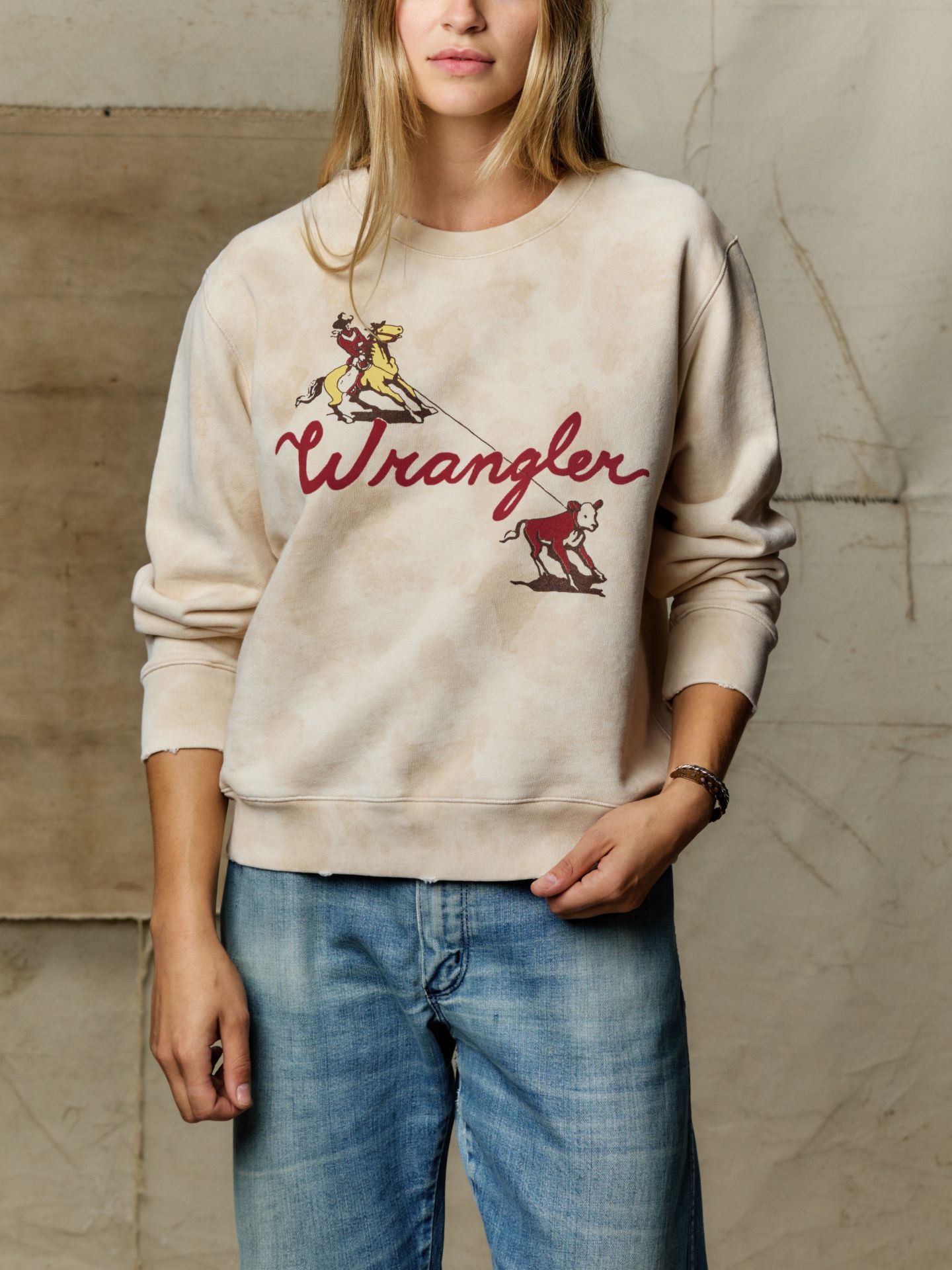 Мужская толстовка Wrangler x Imogene + Willie Round Up Crewneck, цвет: Варёный — фото 3