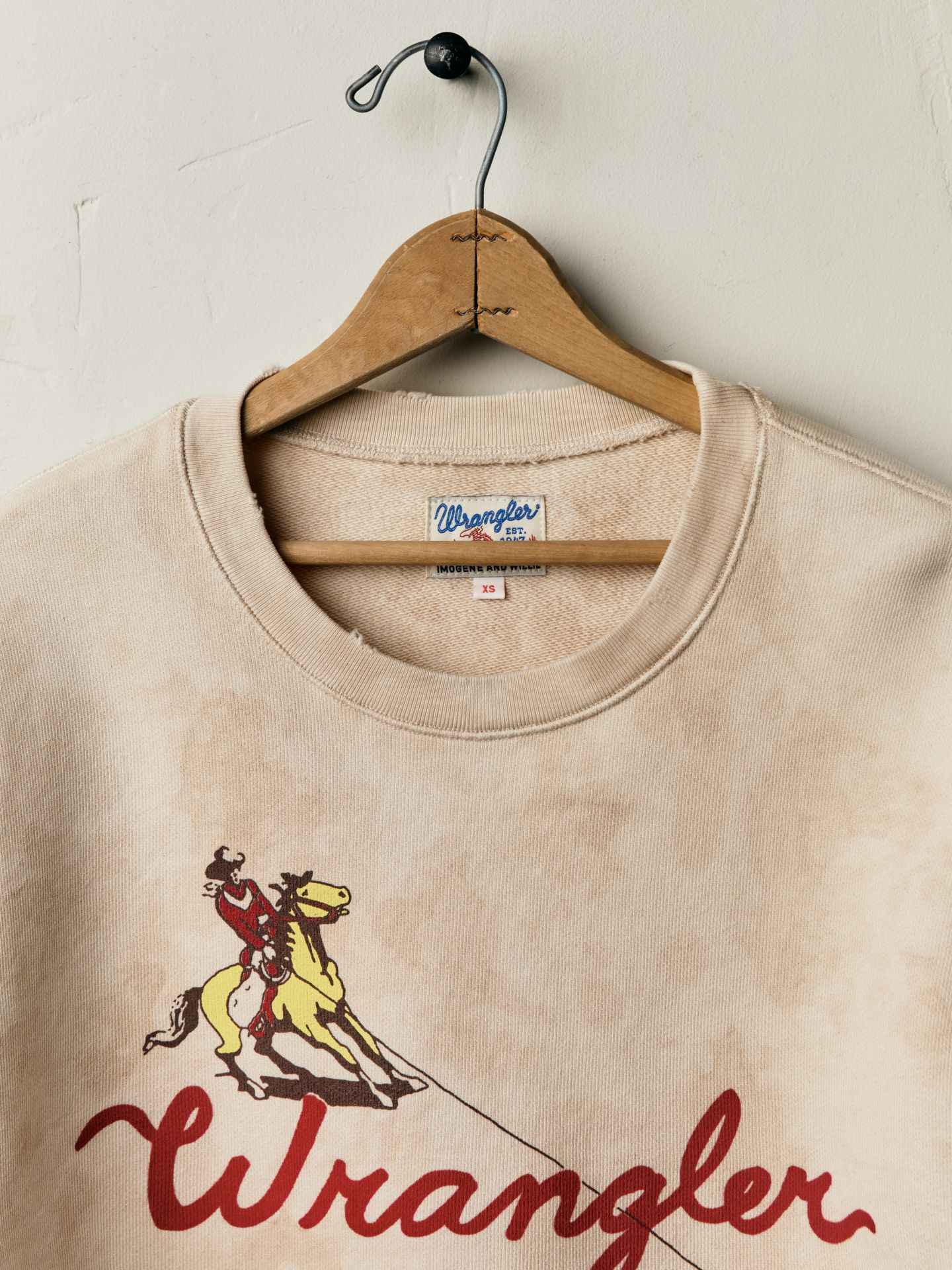 Мужская толстовка Wrangler x Imogene + Willie Round Up Crewneck, цвет: Варёный — фото 5