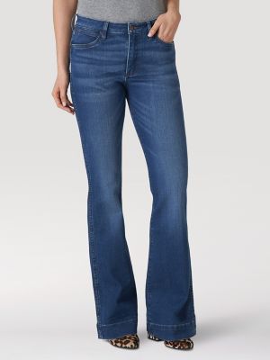 wrangler retro women's high rise vintage trouser jeans