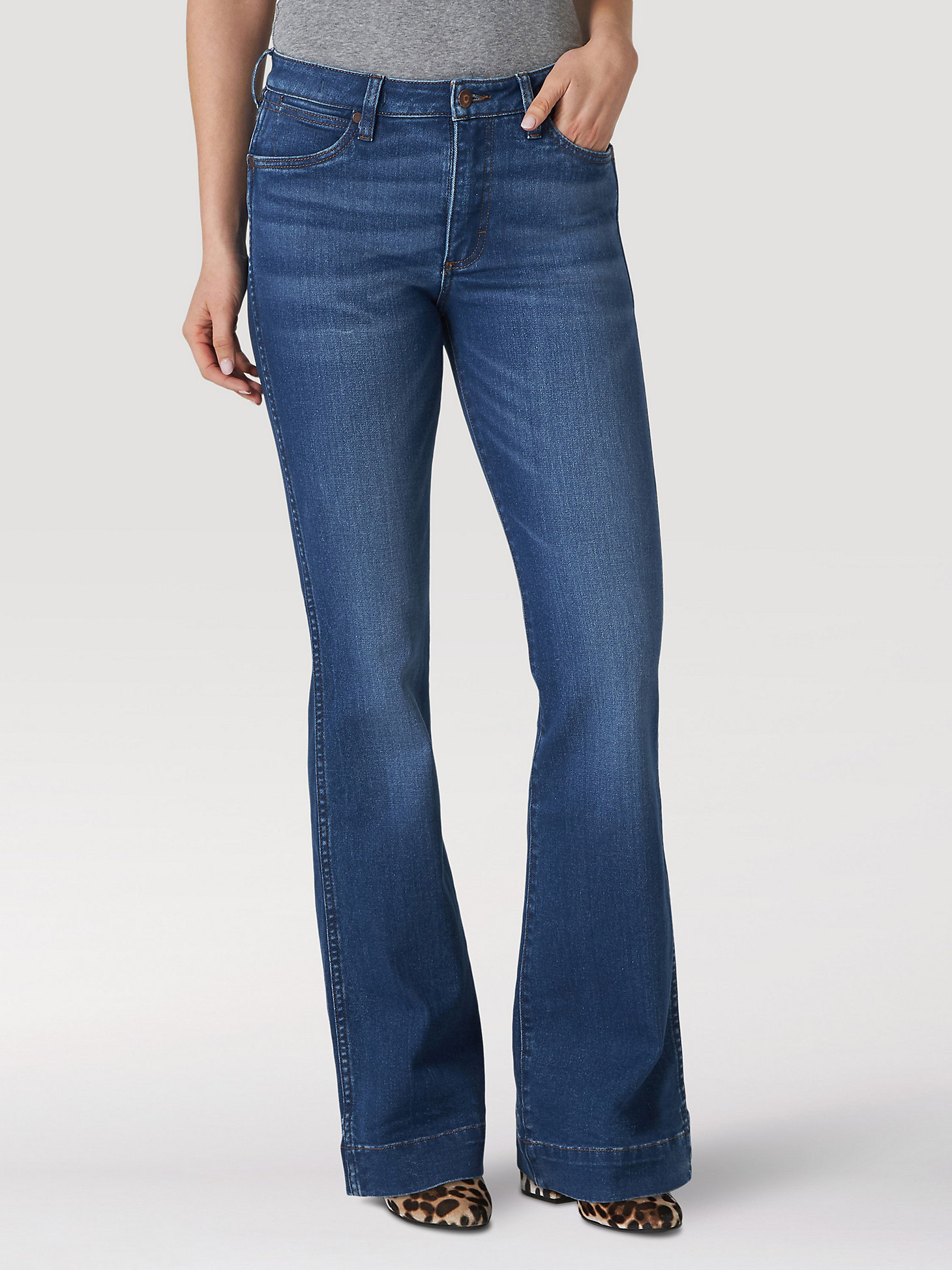 Women's Wrangler Retro® High Rise Trouser Jean in Blair main view