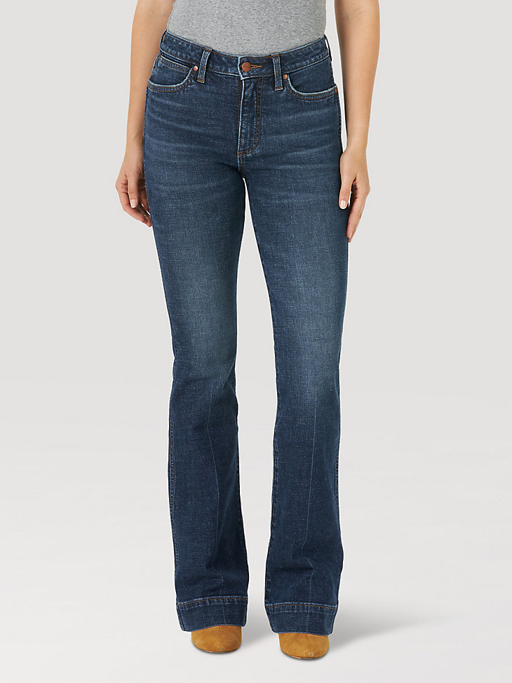 The Wrangler Retro® Premium Jean: Women's High Rise Trouser in Sara alternative view 3