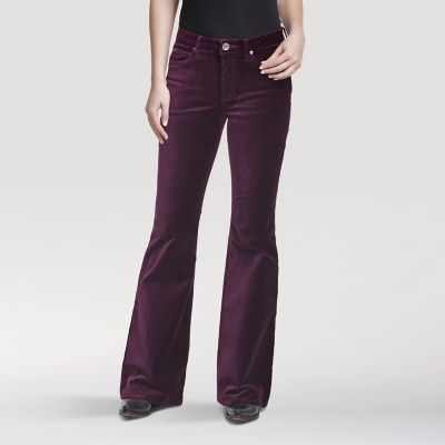 wrangler black flare jeans