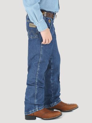 Boy's Wrangler® George Strait Cowboy Cut® Original Fit Jean (8-20) in Heavy  Stone Denim