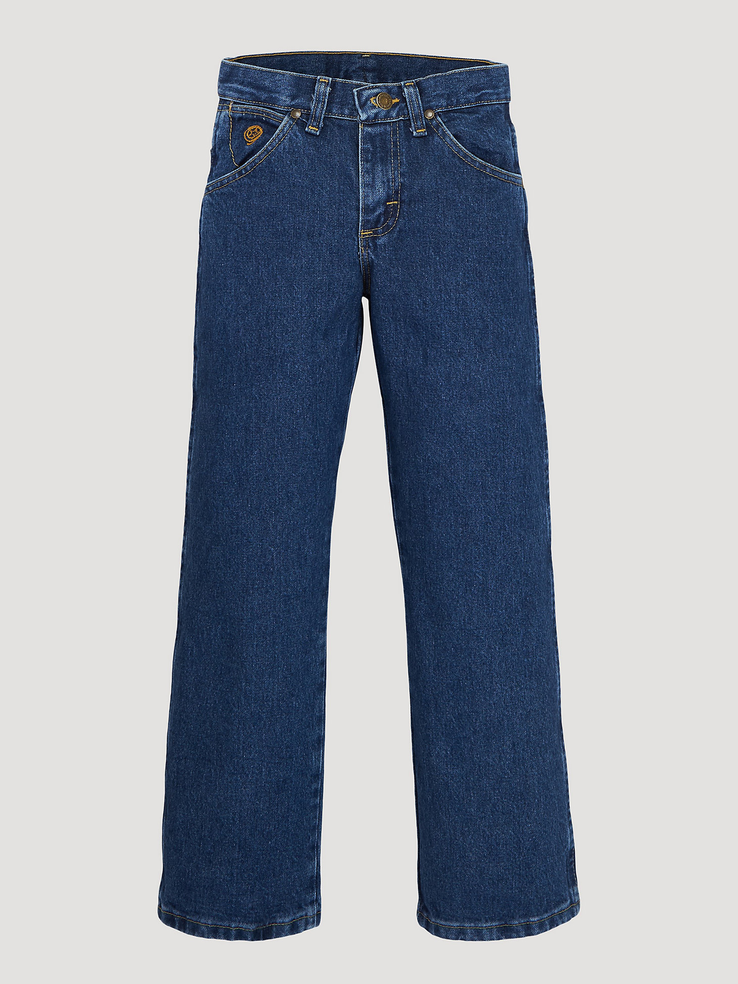 Boy's George Strait Cowboy Cut® Collection by Wrangler® Original Fit Jean (4-7) in Heavyweight Stone Denim main view