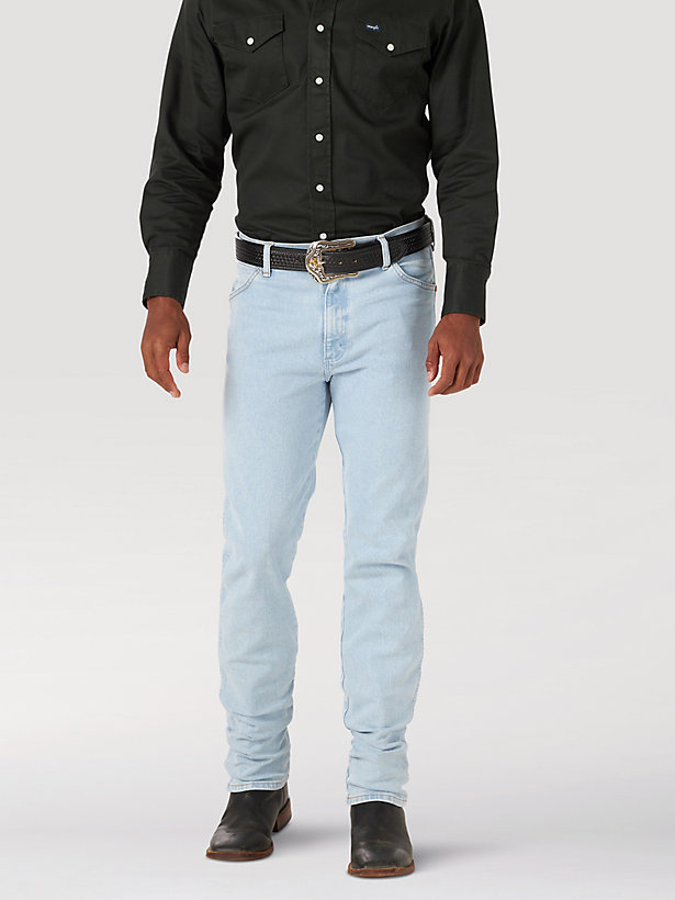 Wrangler® Cowboy Cut® Original Fit Active Flex Jeans in Bleach