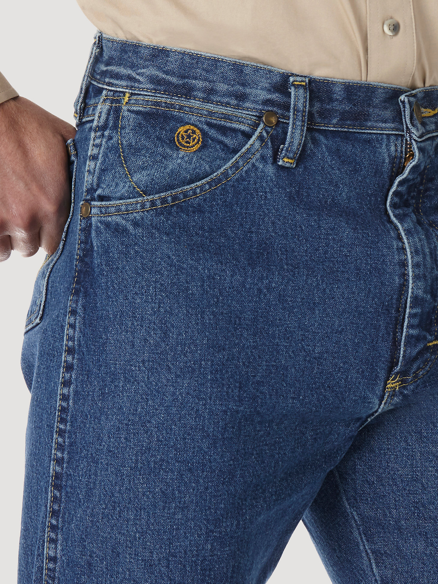 George Strait Cowboy Cut® Original Fit Jean in Heavyweight Stone Denim alternative view 4
