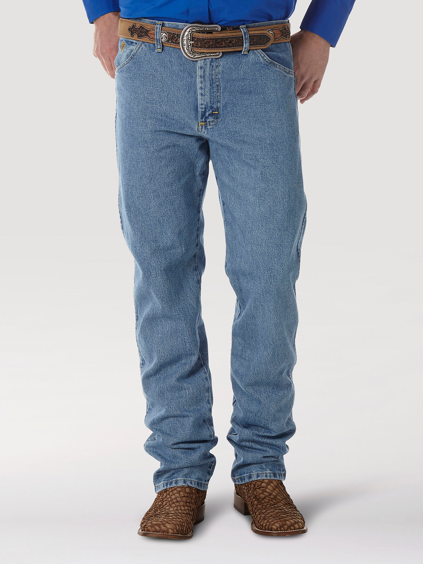 Arriba 98+ imagen wrangler men’s george strait cowboy cut original fit jean
