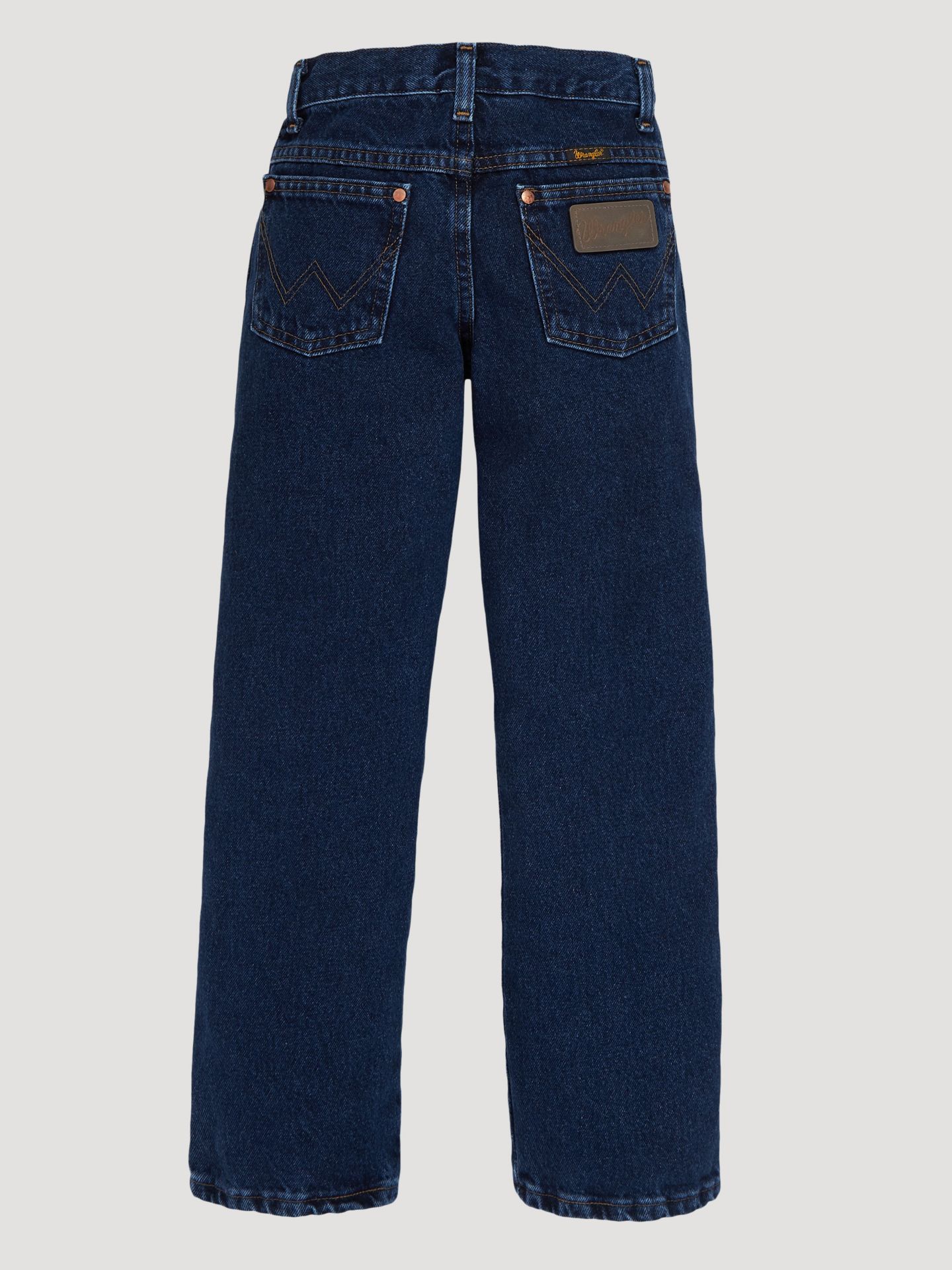 Джинсы Wrangler® Cowboy Cut® Original Fit для мальчиков, цвет: Тёмный индиго — фото 2