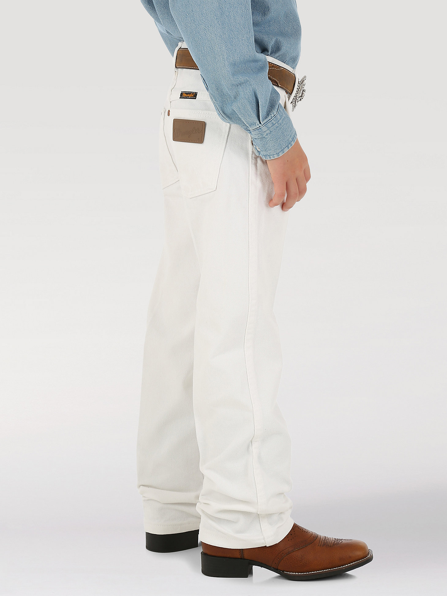 Boy's Wrangler® Cowboy Cut® Original Fit Jean (8-20) in White alternative view 1