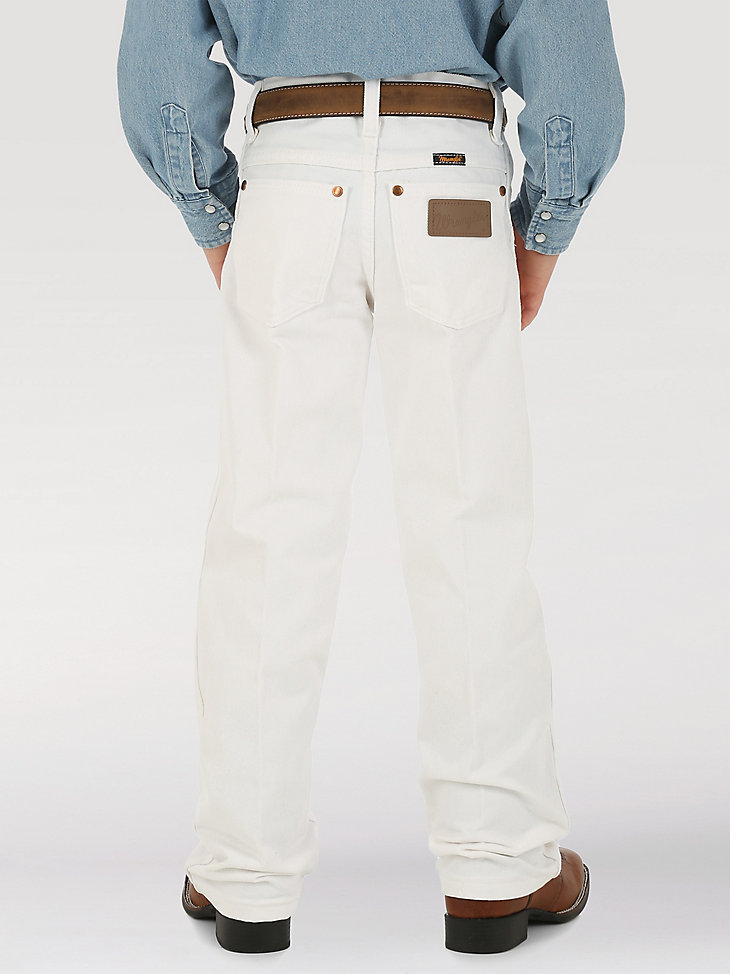 Boy's Wrangler® Cowboy Cut® Original Fit Jean (8-20) in White alternative view 2