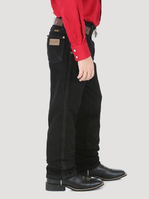 Boy's Wrangler® Cowboy Cut® Original Fit Jean (4-7) in Overdyed Black