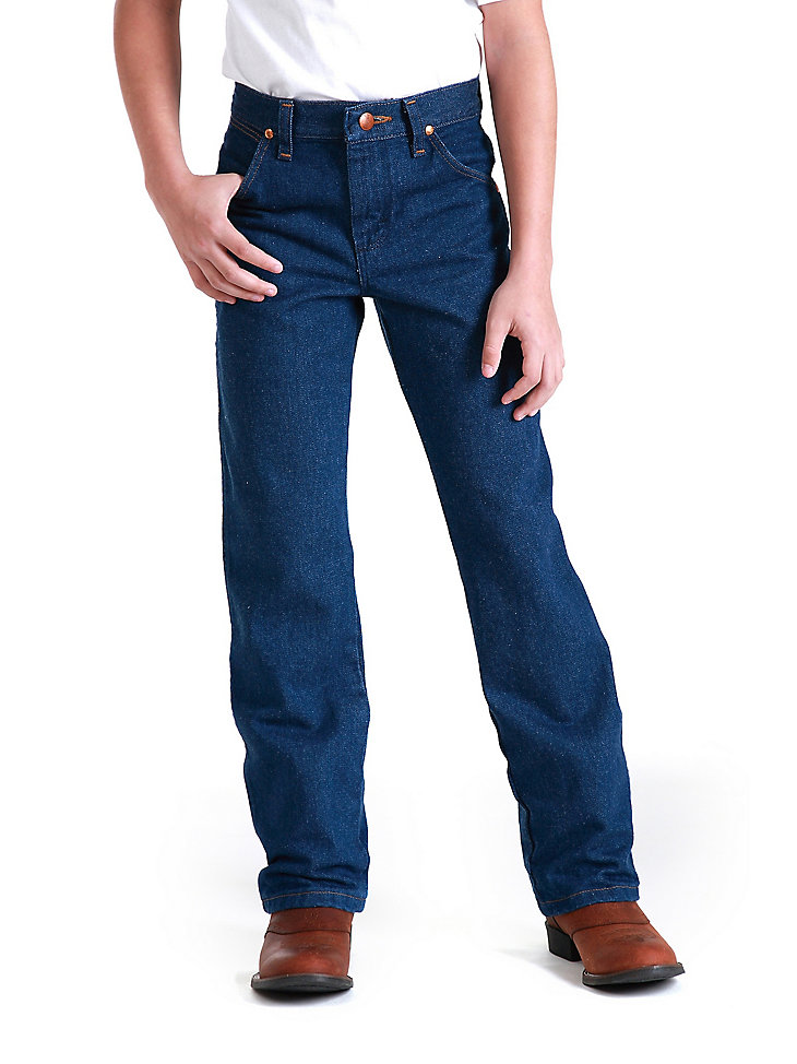 Young Men's Wrangler® Cowboy Cut® Original Fit Jean (25-30) in Prewashed Indigo main view