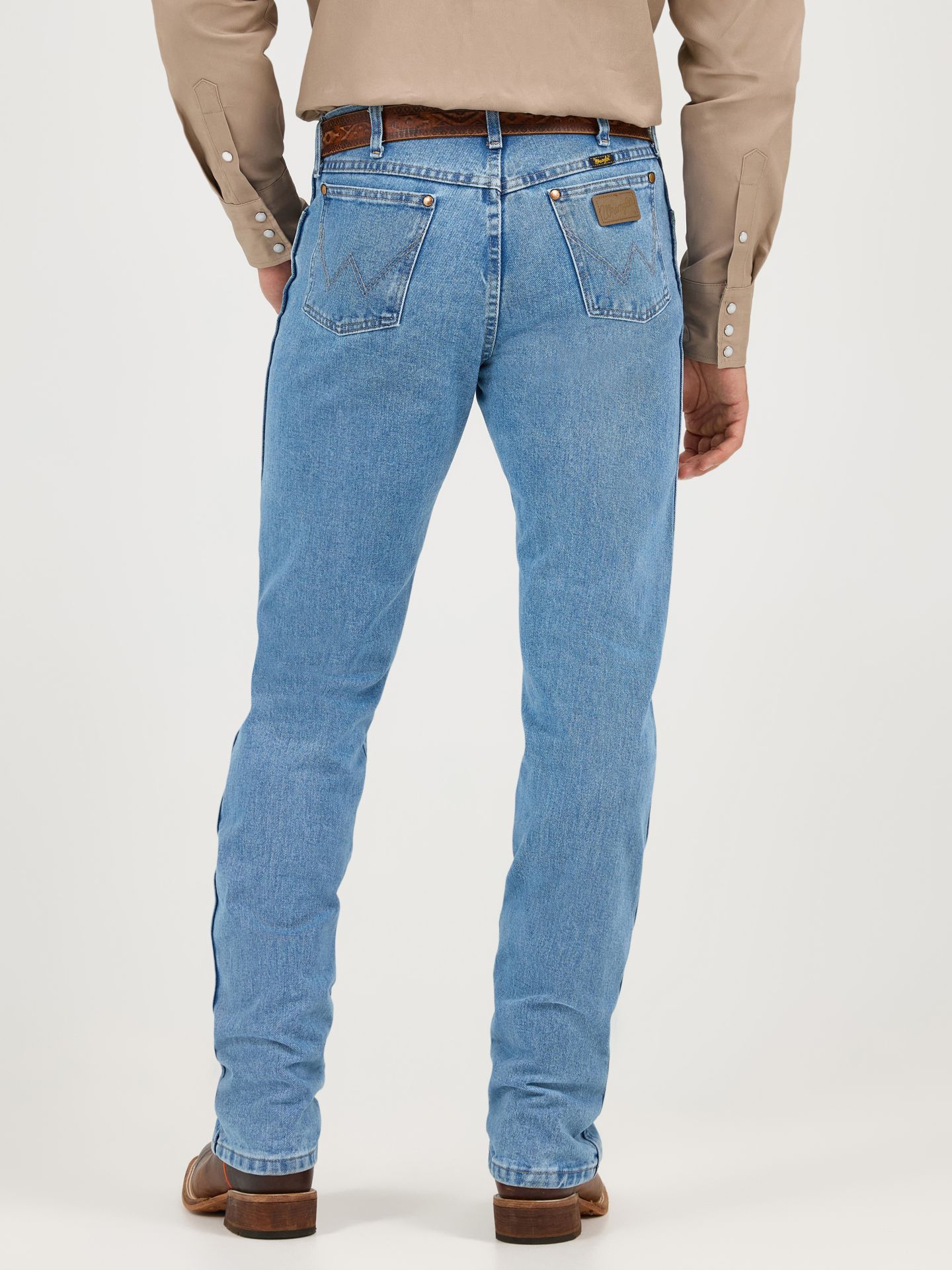 Мужские джинсы Wrangler Cowboy Cut® Original Fit Jean, цвет: Состаренный варёный — фото 6
