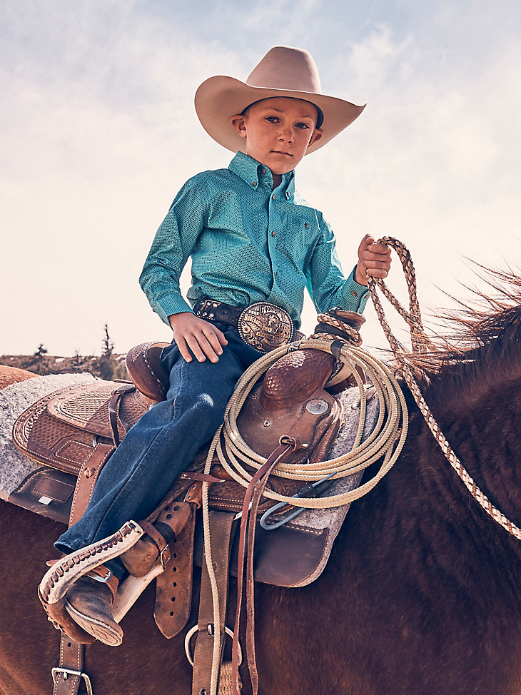 Boy's Prewashed Cowboy Cut® Original Fit Jean (8-20) in Prewashed Indigo alternative view