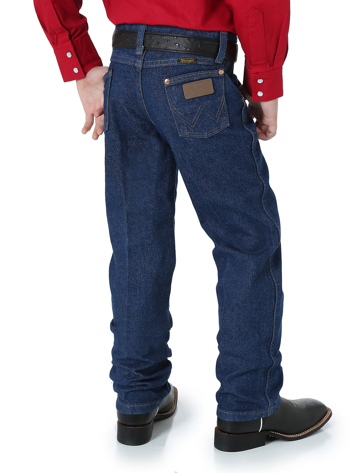Boy's Prewashed Cowboy Cut® Original Fit Jean (8-20) in Prewashed Indigo alternative view 6
