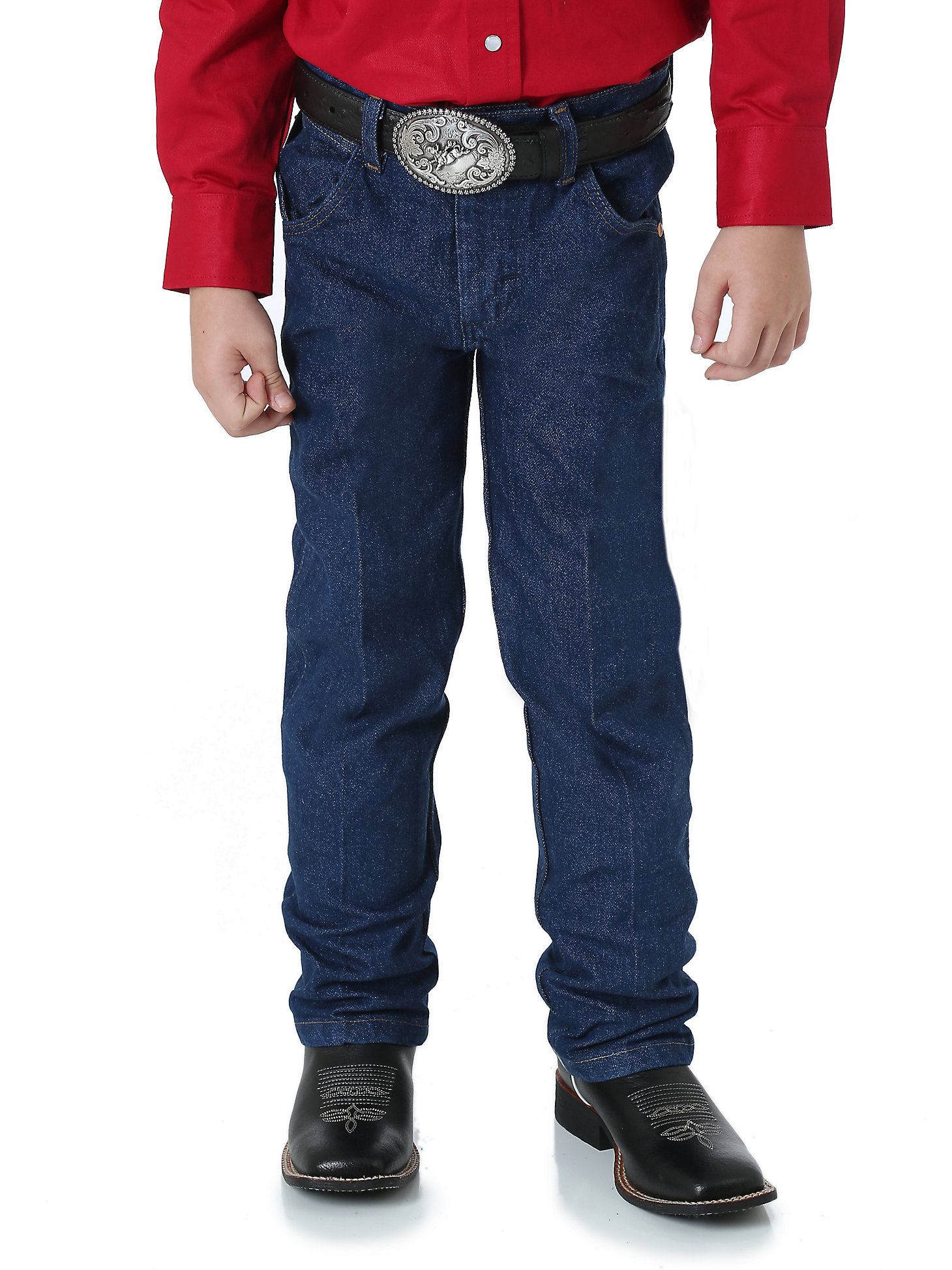 Boy's Prewashed Cowboy Cut® Original Fit Jean (8-20) in Prewashed Indigo alternative view 4