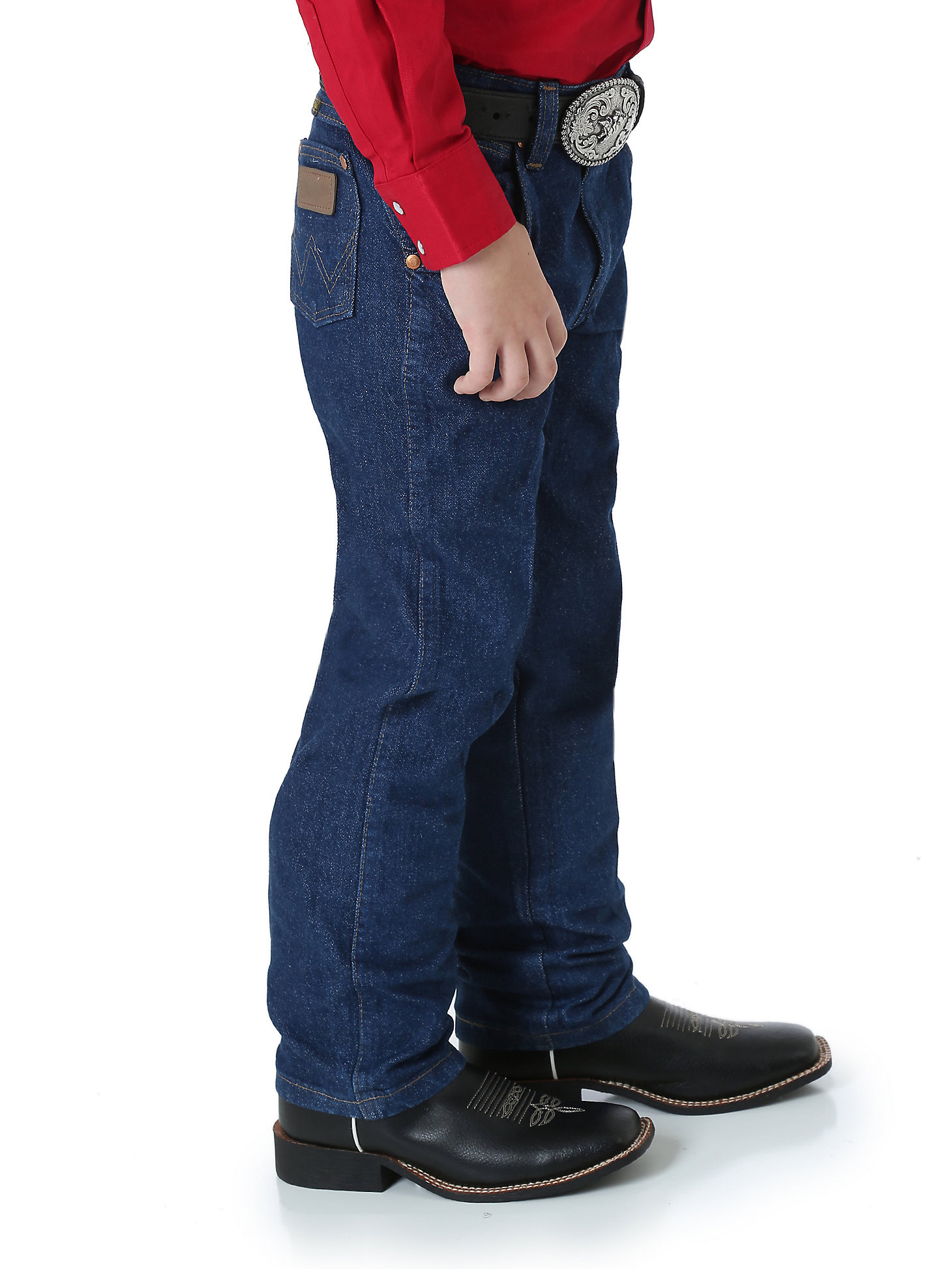 Toddler Boy's Cowboy Cut® Original Fit Jean in Prewashed Indigo alternative view 1