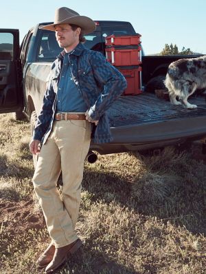 Wrangler® Cowboy Cut® Original Fit Jean in Prewashed Tan