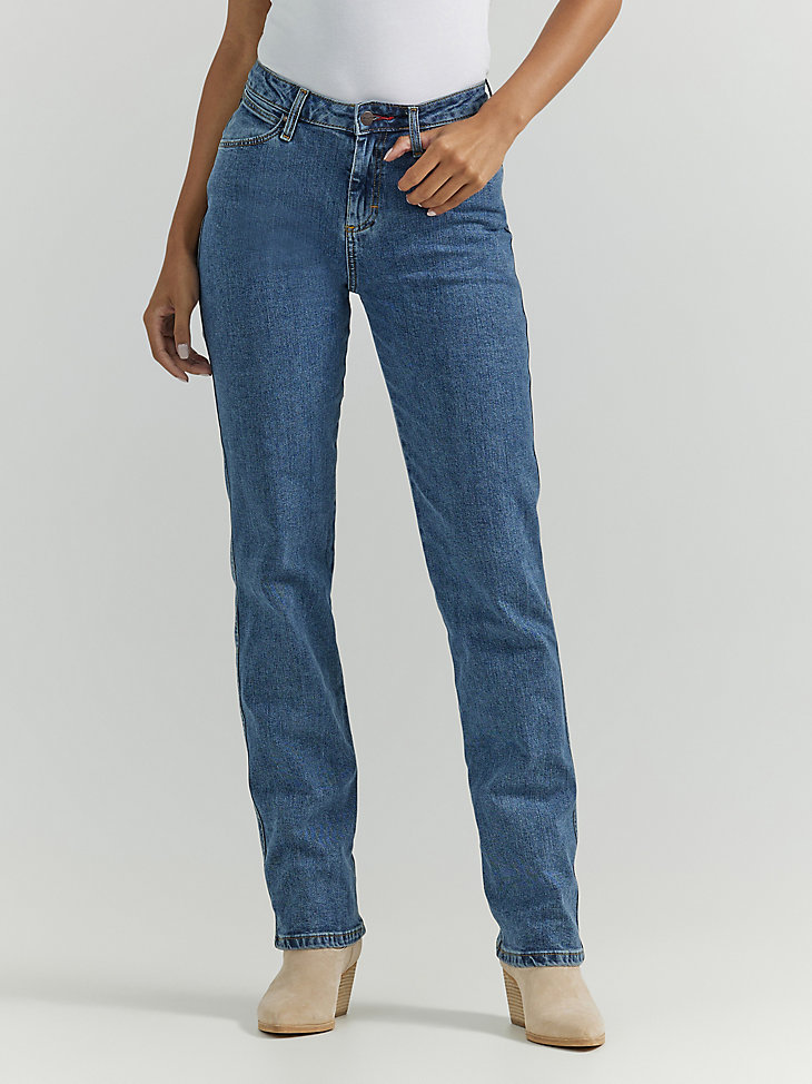 Women's Wrangler® Cowboy Cut® Slim Fit Stretch Jean in Stonewash alternative view 3
