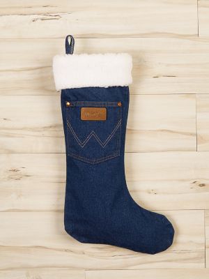 Wrangler® Sherpa Denim Christmas Stocking