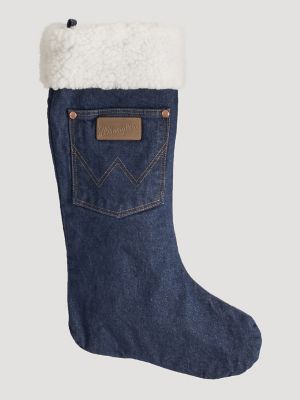 Wrangler® Sherpa Denim Christmas Stocking