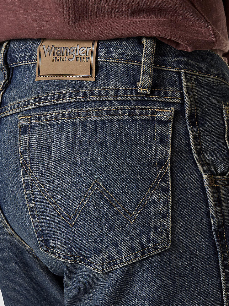 Wrangler Rugged Wear® Relaxed Fit Mid Rise Jean in Mediterranean alternative view 4