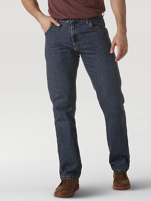 Wrangler Rugged Wear® Relaxed Fit Mid Rise Jean in Mediterranean