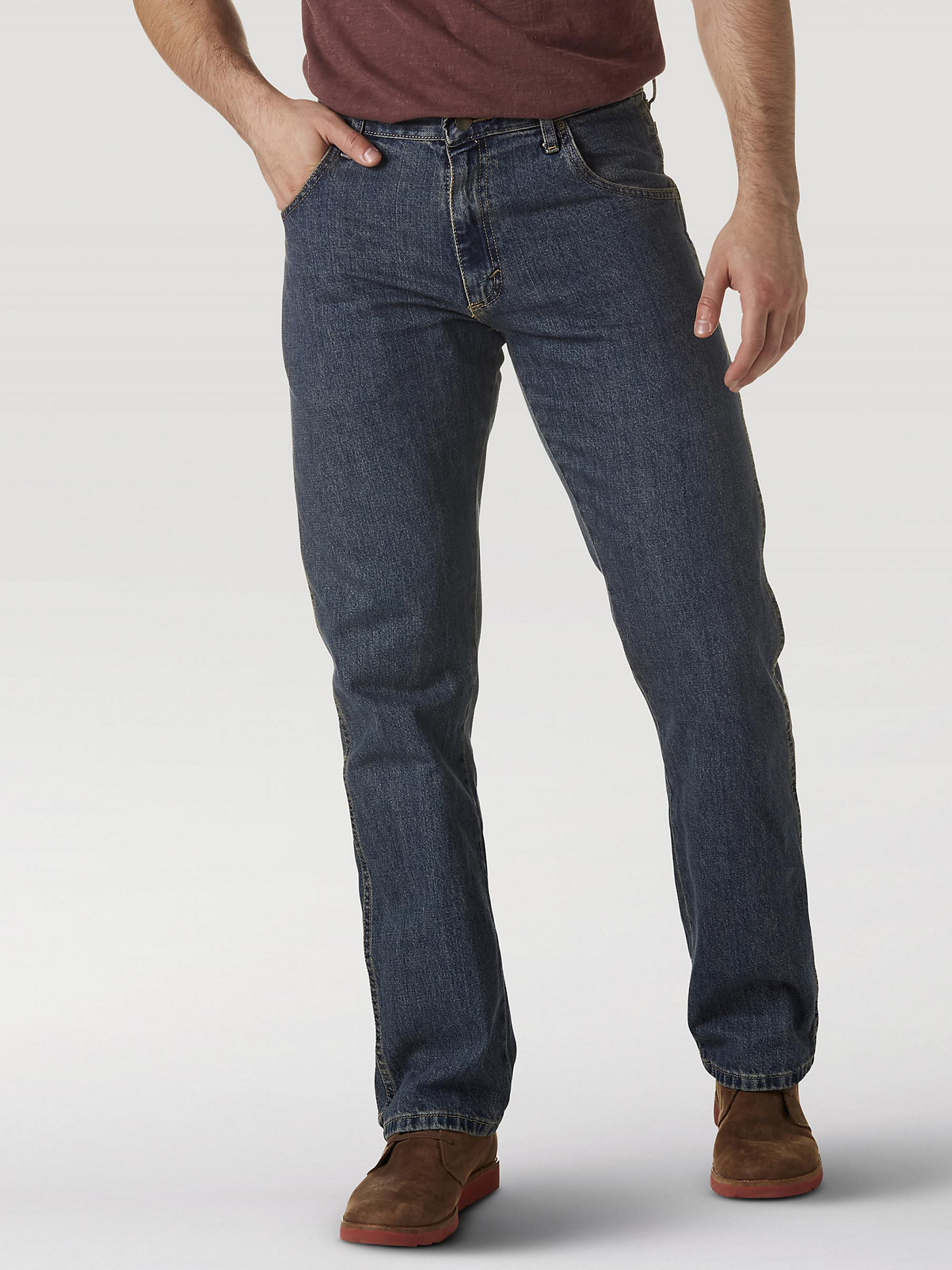 Wrangler Rugged Wear® Relaxed Fit Mid Rise Jean in Mediterranean main view