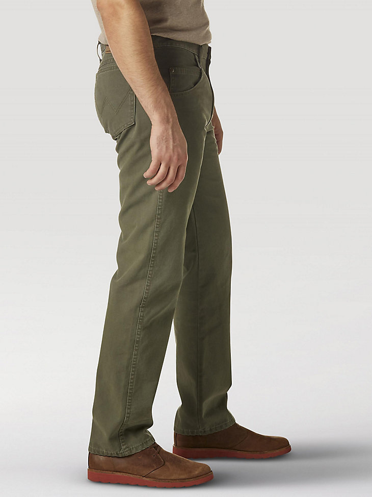Wrangler Mens big Rugged Wear Big Relaxed Fit Straight Leg Canvas Pant 