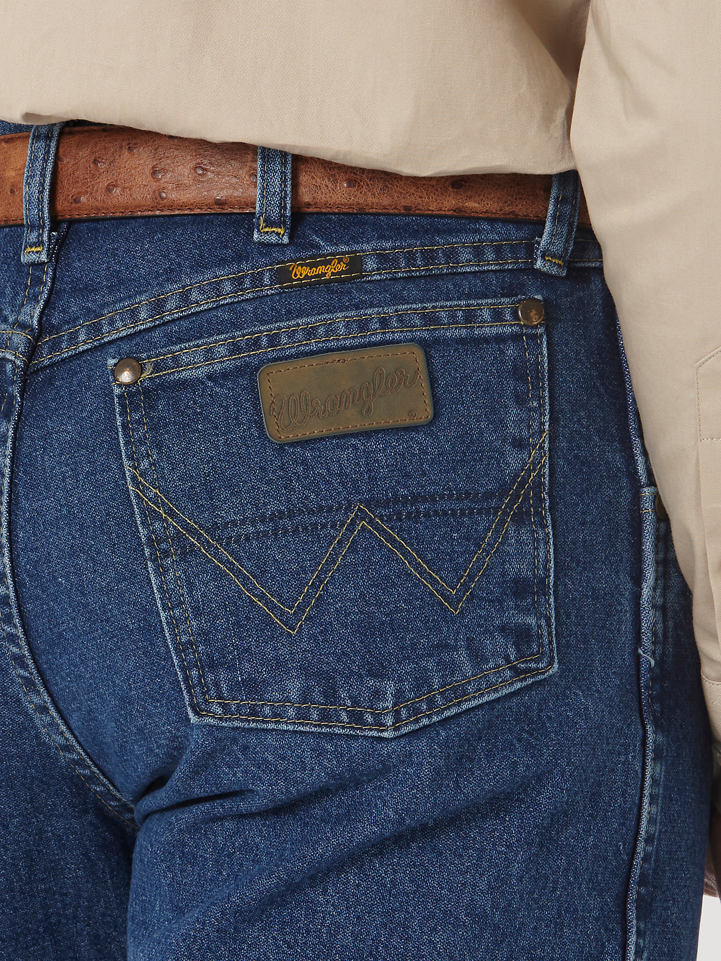 George Strait Cowboy Cut® Relaxed Fit Jean in Heavyweight Stone Denim alternative view 3