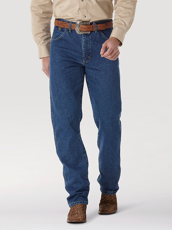 George Strait Cowboy Cut® Relaxed Fit Jean in Heavyweight Stone Denim main view