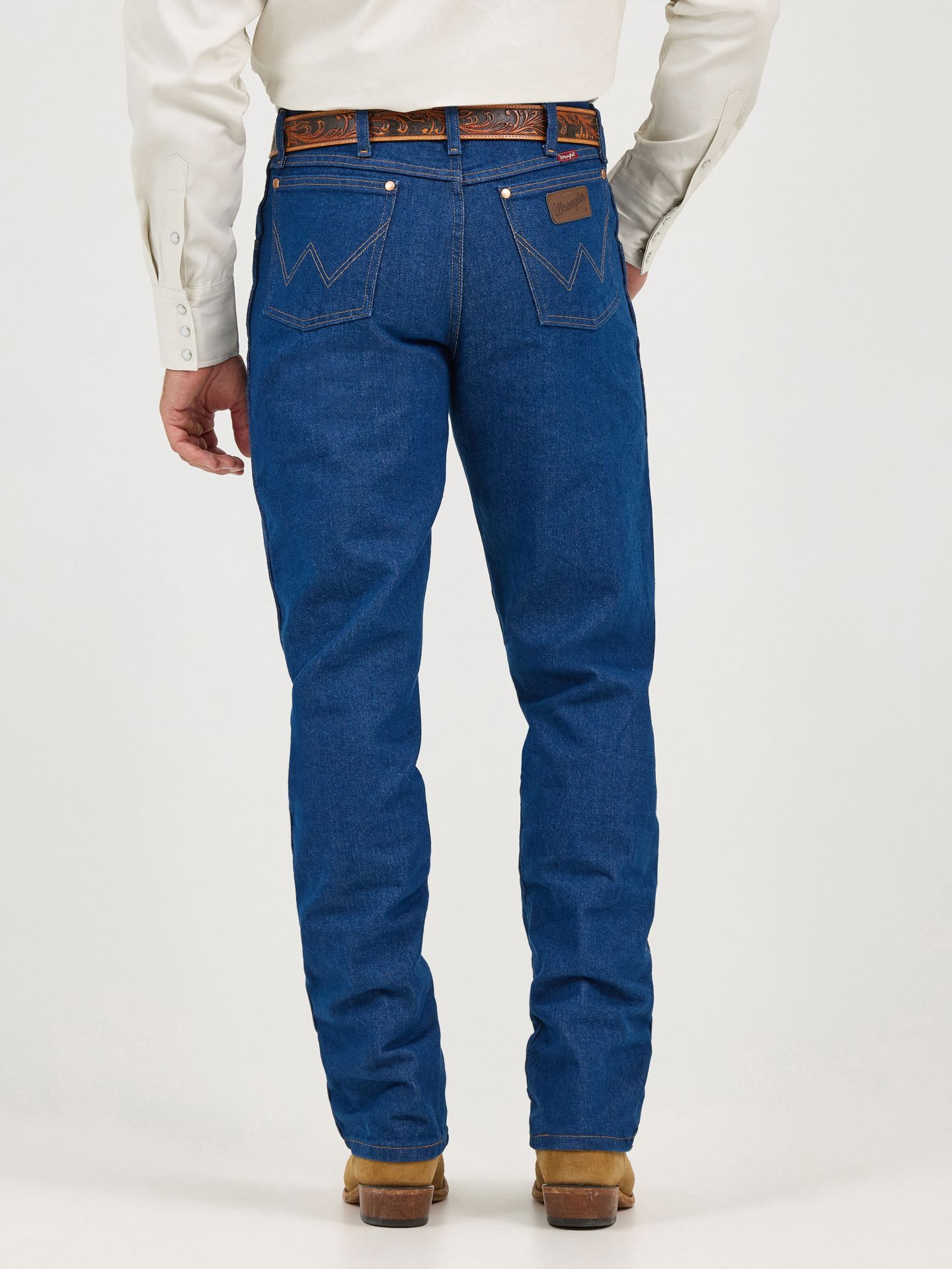 Мужские джинсы Wrangler Cowboy Cut® Relaxed Fit, цвет: Индиго — фото 5
