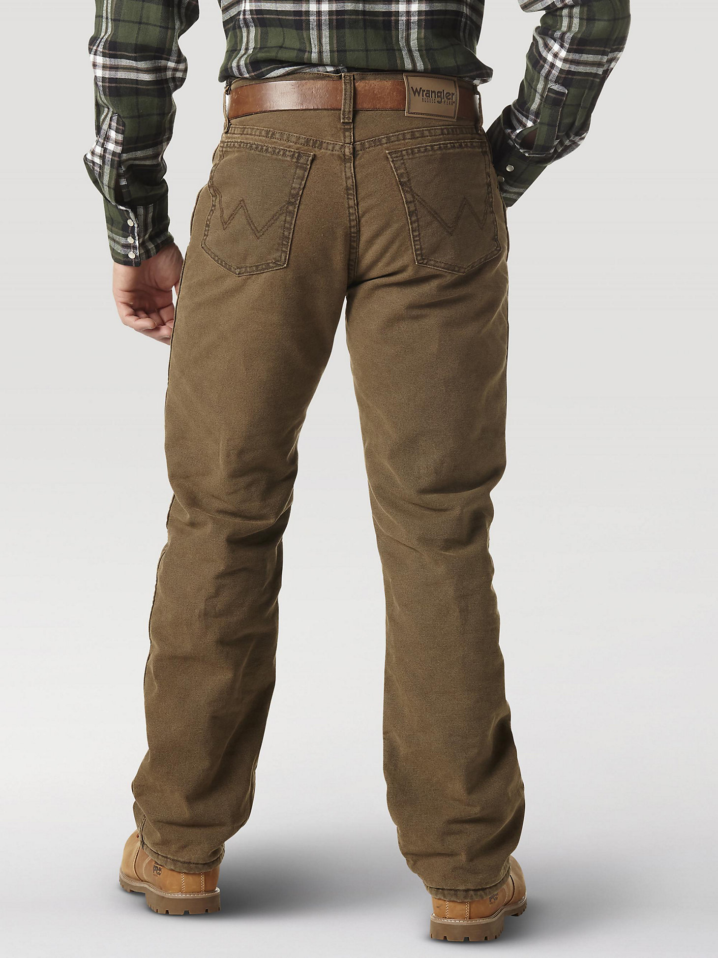 Wrangler Rugged Wear® Thermal Jean in Night Brown alternative view 1