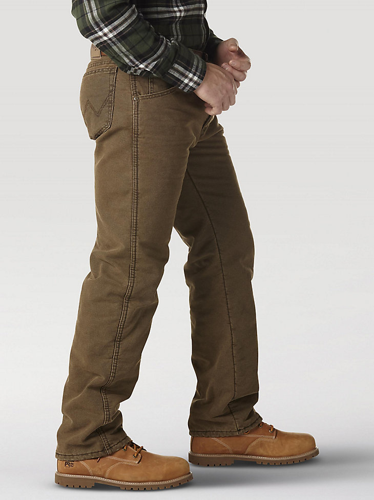 Wrangler Rugged Wear® Thermal Jean in Night Brown alternative view 5