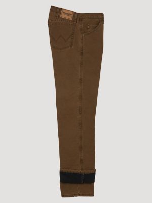 Wrangler Rugged Wear&reg; Thermal Jean in Night Brown