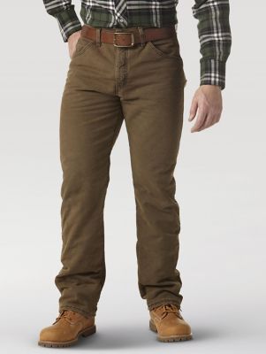 Wrangler Rugged Wear Men's Woodland Thermal Jean ,Stonewashed