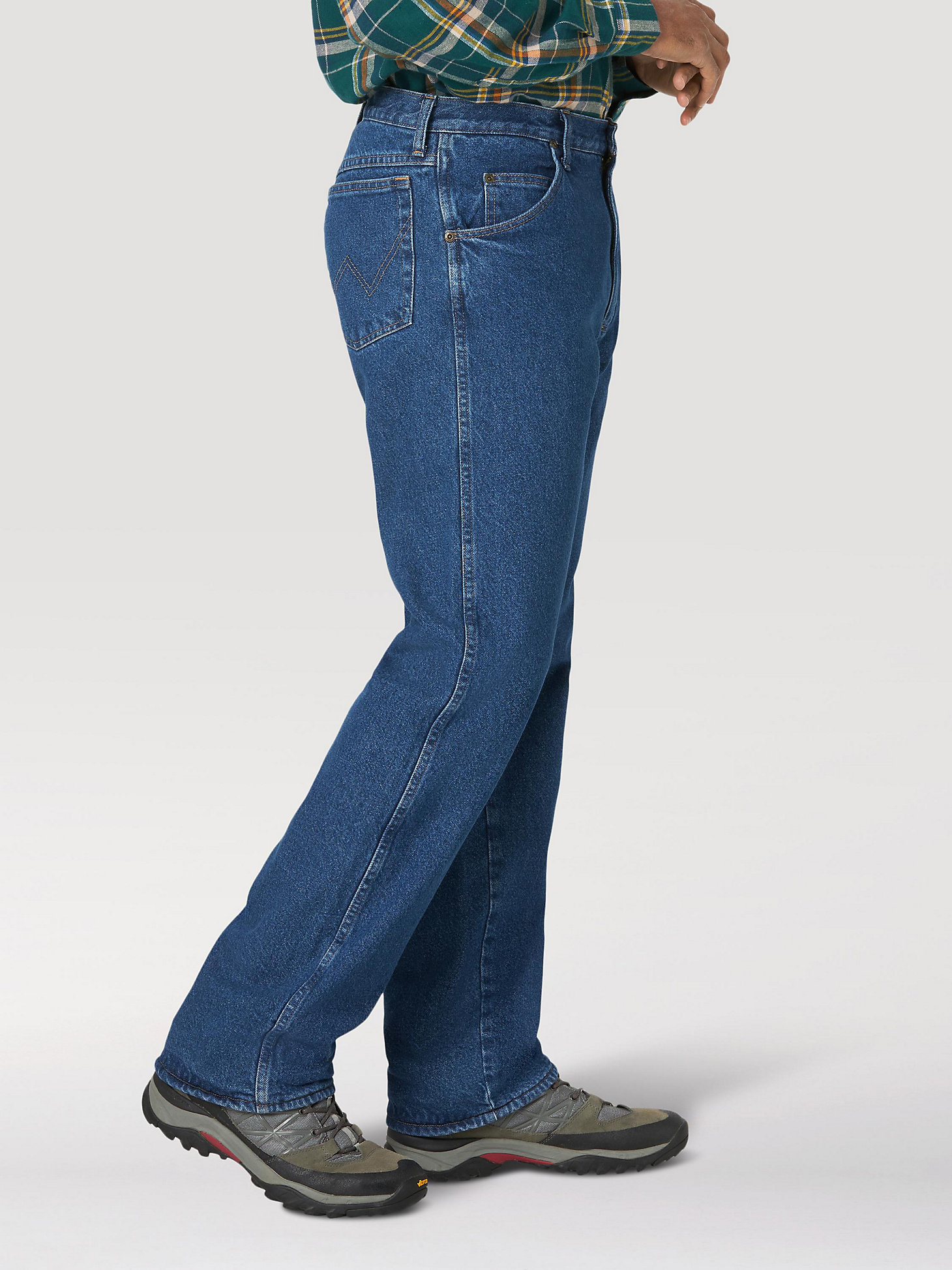 Wrangler Rugged Wear® Fleece Lined Relaxed Fit Jean in Stonewash alternative view 1