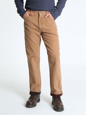 Men's Rugged Wear® Flannel Lined Canvas Jean Mens Jeans by Wrangler®