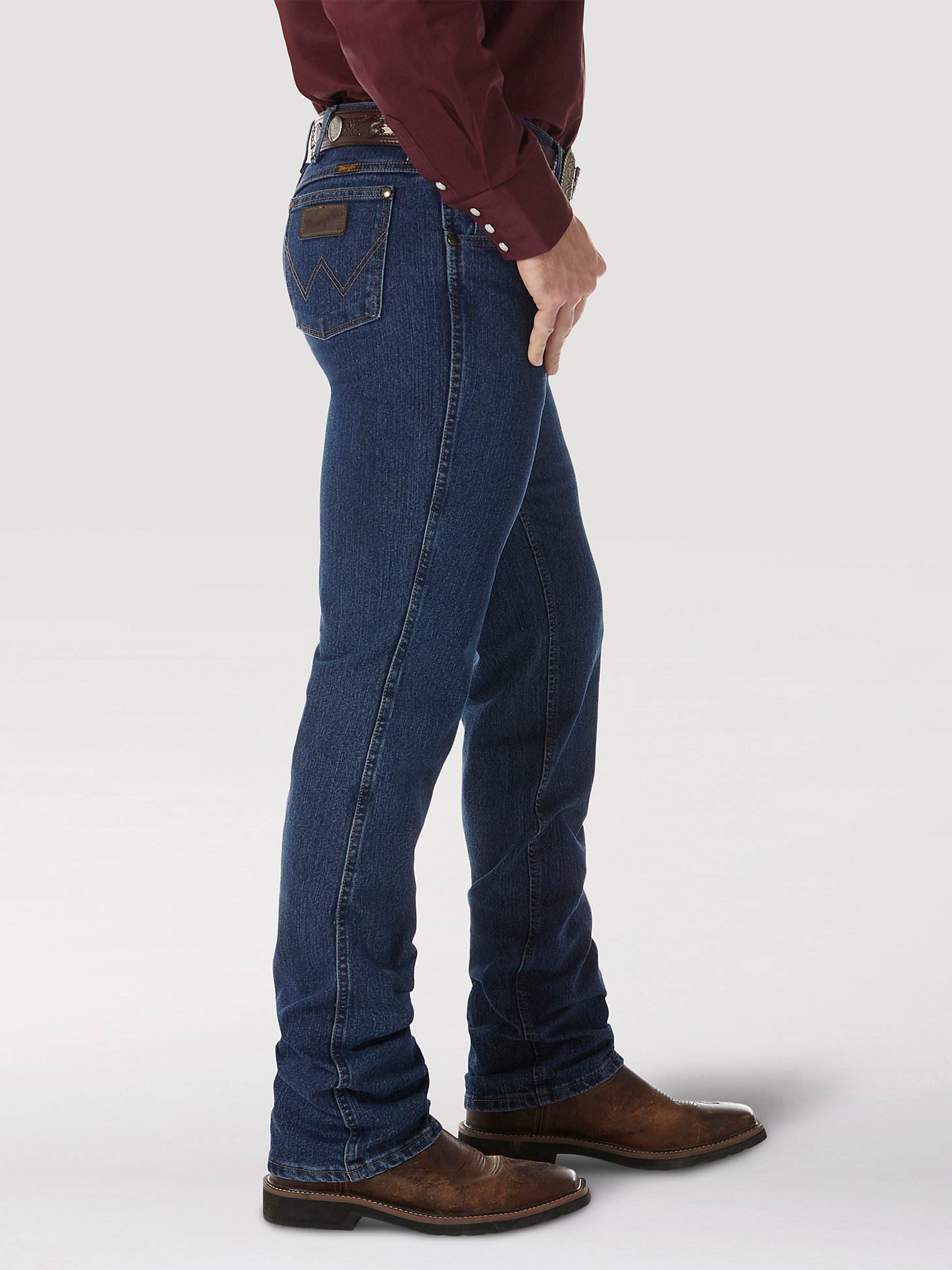 Premium Performance Advanced Comfort Cowboy Cut® Slim Fit Jean in MS Wash alternative view 1