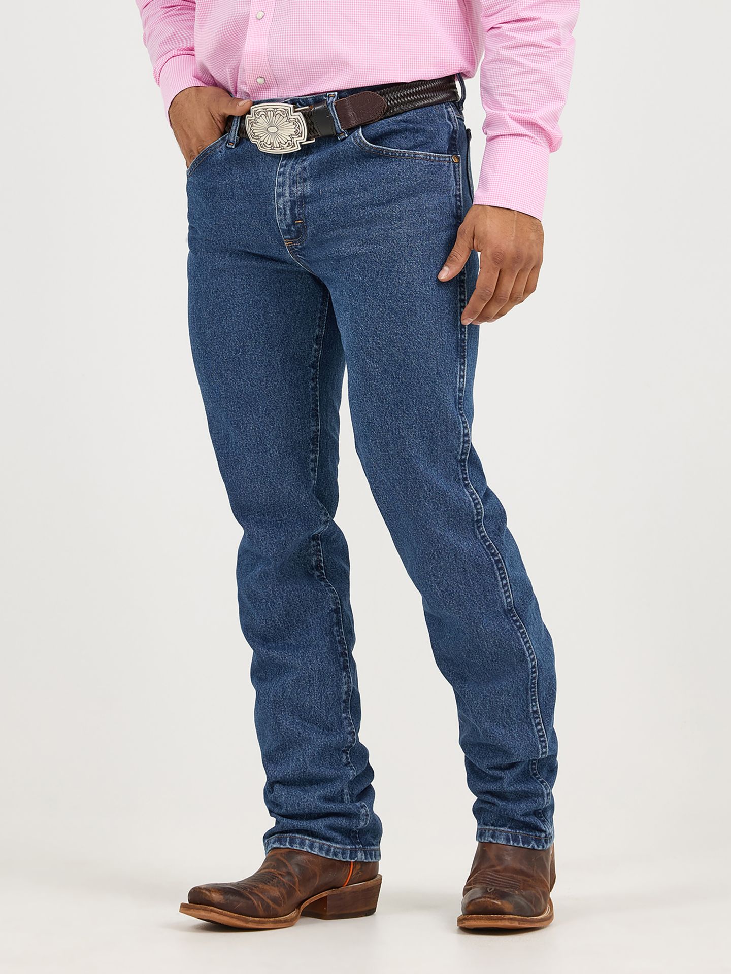 Джинсы Wrangler Premium Performance Cowboy Cut® Slim Fit Jean, цвет: Серо-бежевый — фото 2