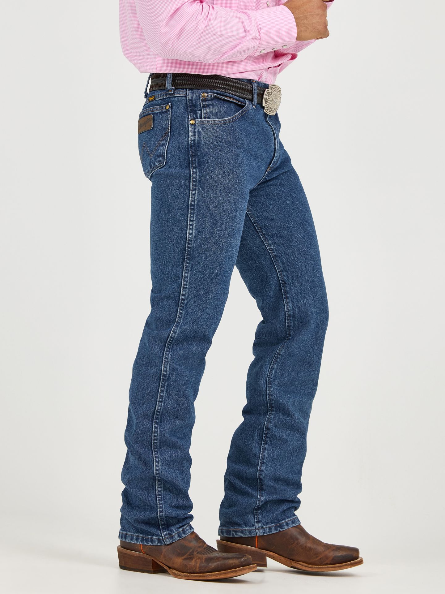 Джинсы Wrangler Premium Performance Cowboy Cut® Slim Fit Jean, цвет: Серо-бежевый — фото 4