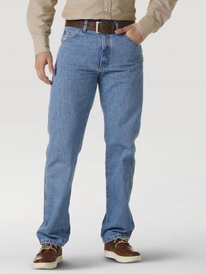 Wrangler Men's Regular Fit Durable Stretch Denim Jeans – Classic Straight, 5-Pocket, Various Sizes