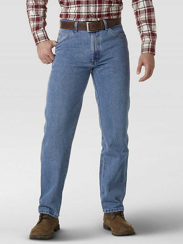Wrangler Rugged Wear® Classic Fit Jean in Stone Wash main view
