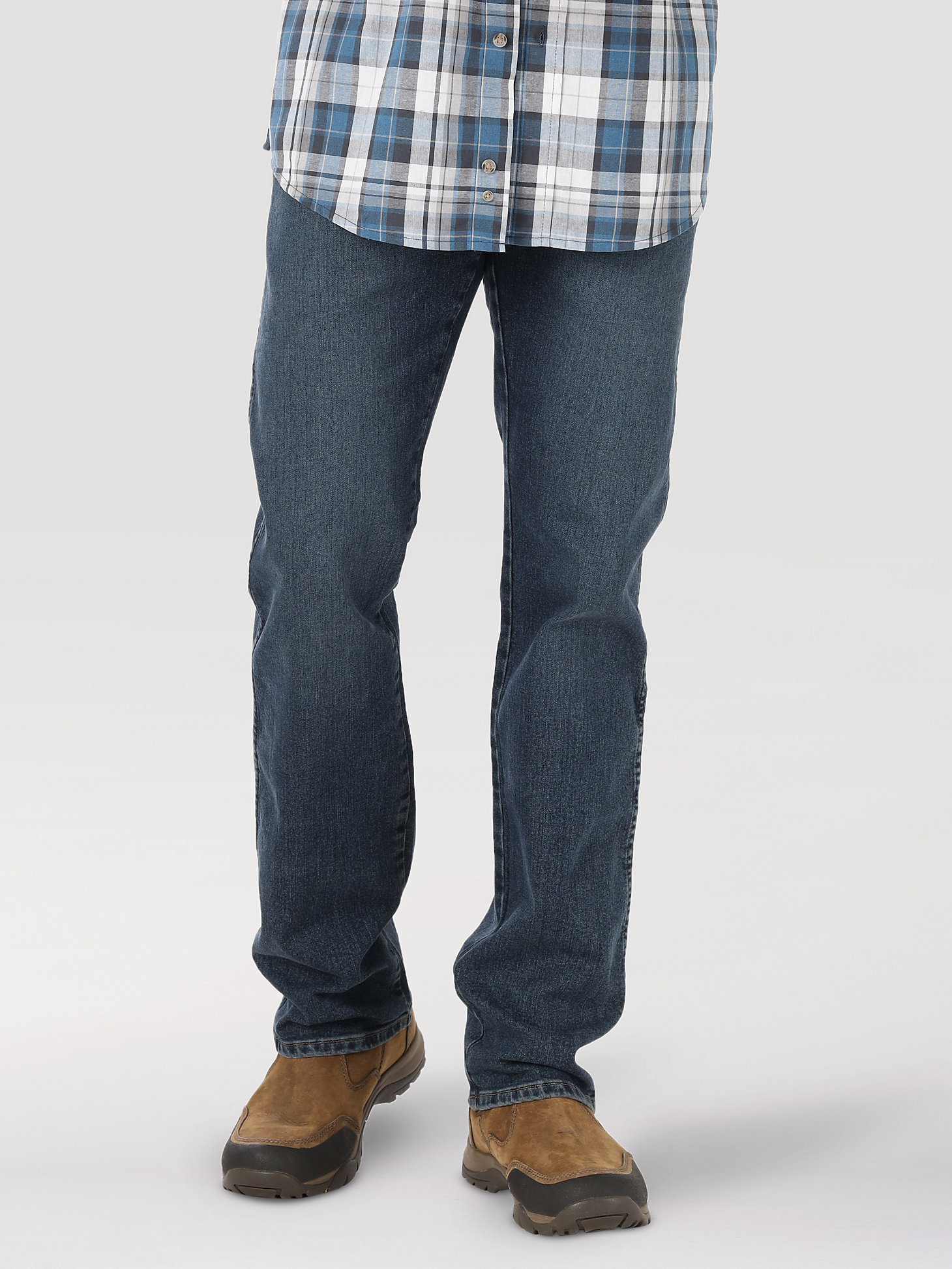 Wrangler Rugged Wear® Performance Series Regular Fit Jean in Mid Indigo main view