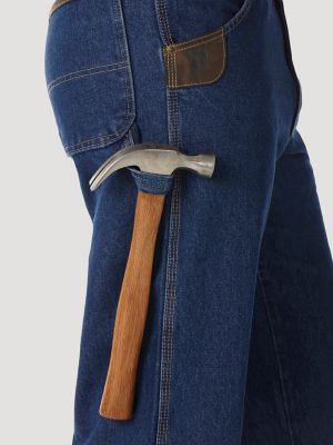 Jeans with shop hammer loop