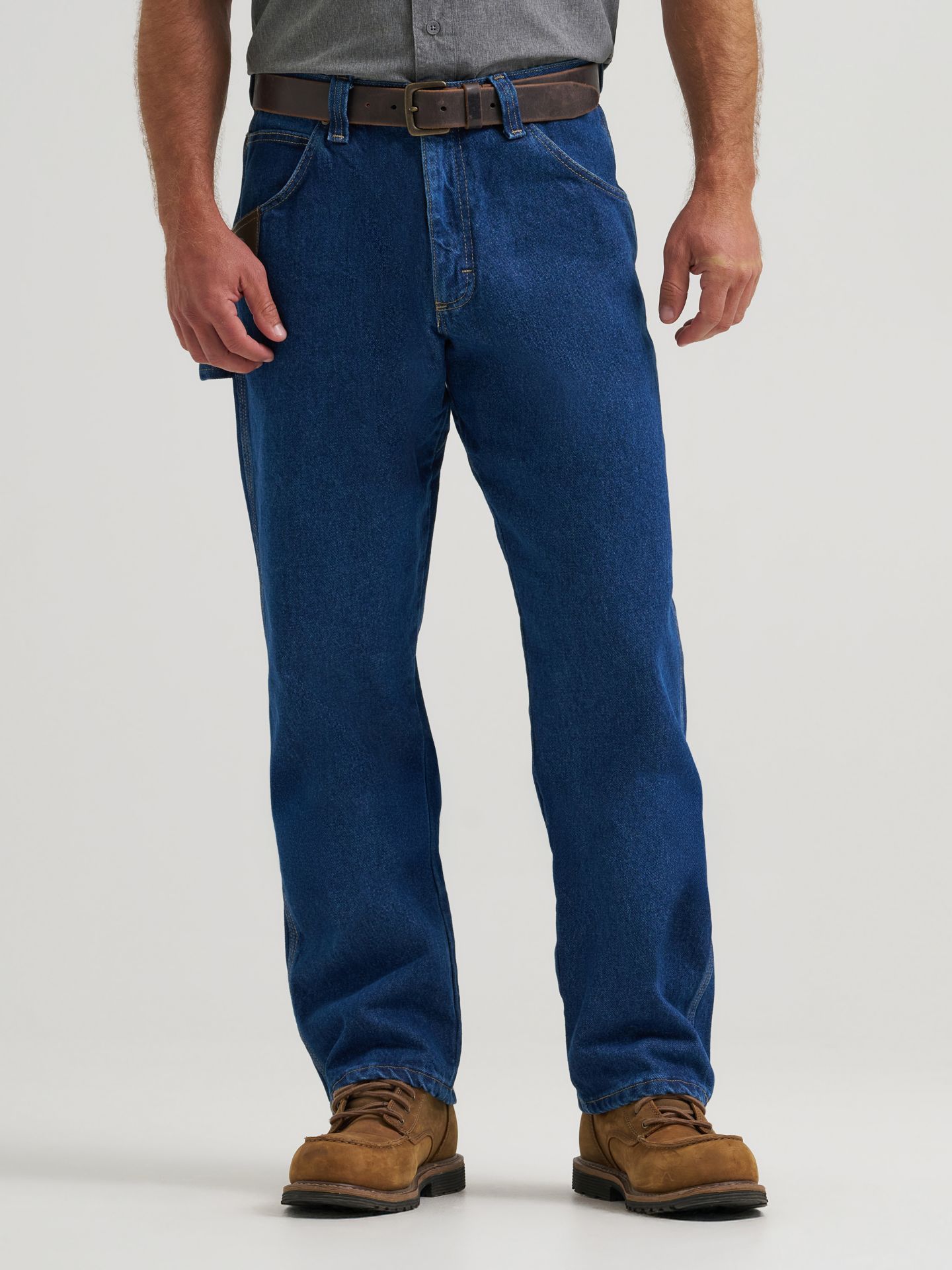 Мужские брюки Wrangler Riggs Workwear® Carpenter, цвет: Состаренный индиго — фото 3