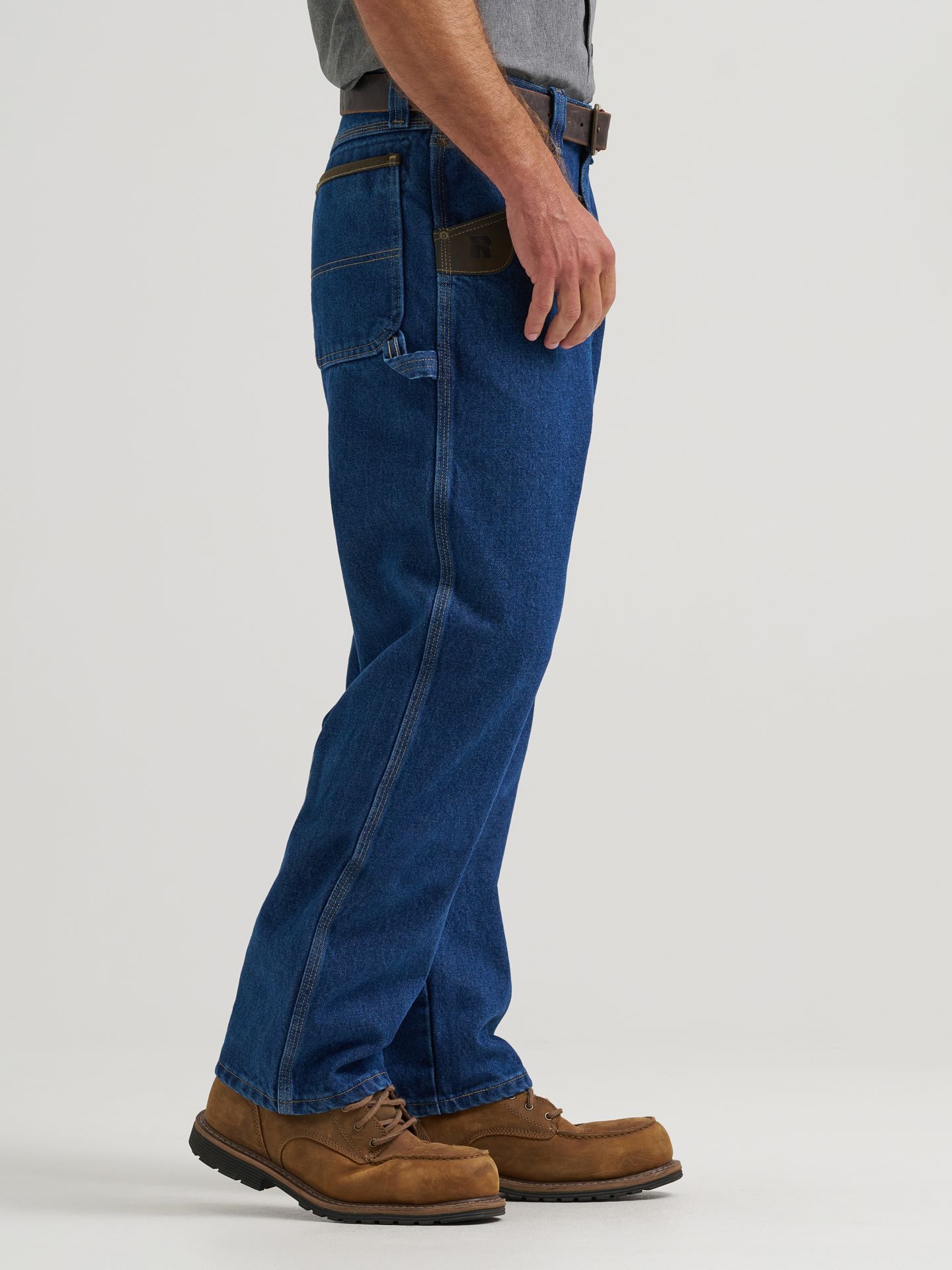 Мужские брюки Wrangler Riggs Workwear® Carpenter, цвет: Состаренный индиго — фото 4