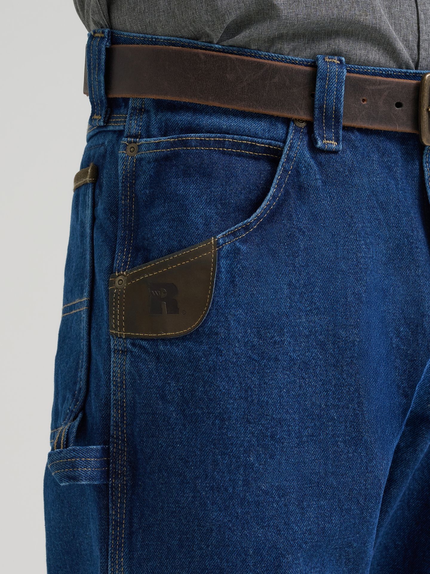 Мужские брюки Wrangler Riggs Workwear® Carpenter, цвет: Состаренный индиго — фото 7