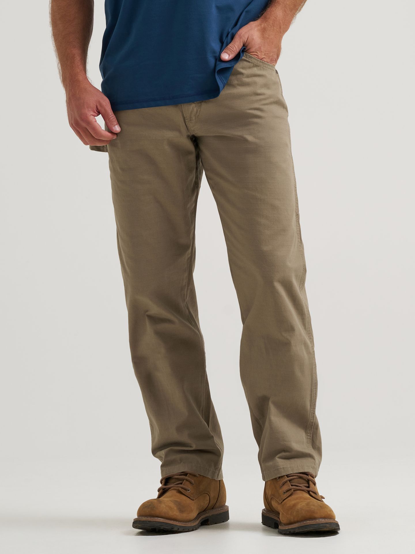 Мужские брюки Wrangler Riggs Workwear® Carpenter Pant, цвет: Коричневый — фото 2